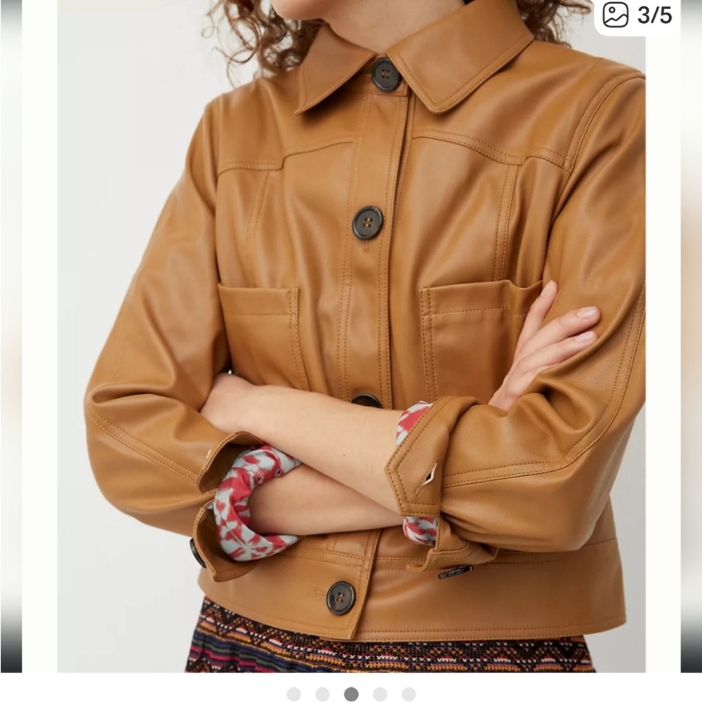 Anthropologie Faux Leather Jacket